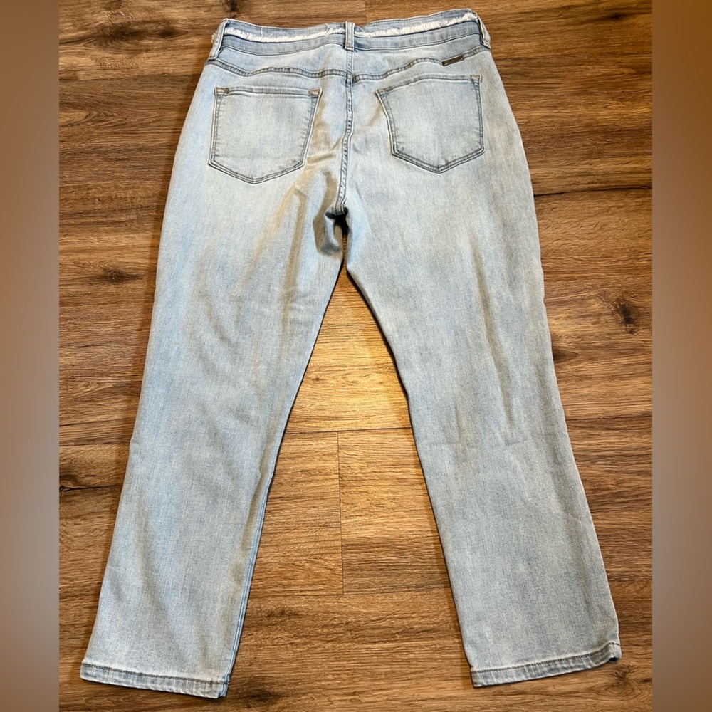 KanCan Exclusively for Maurice’s High Rise Ripped Capri Denim Jeans Size 30 - Picture 7 of 9